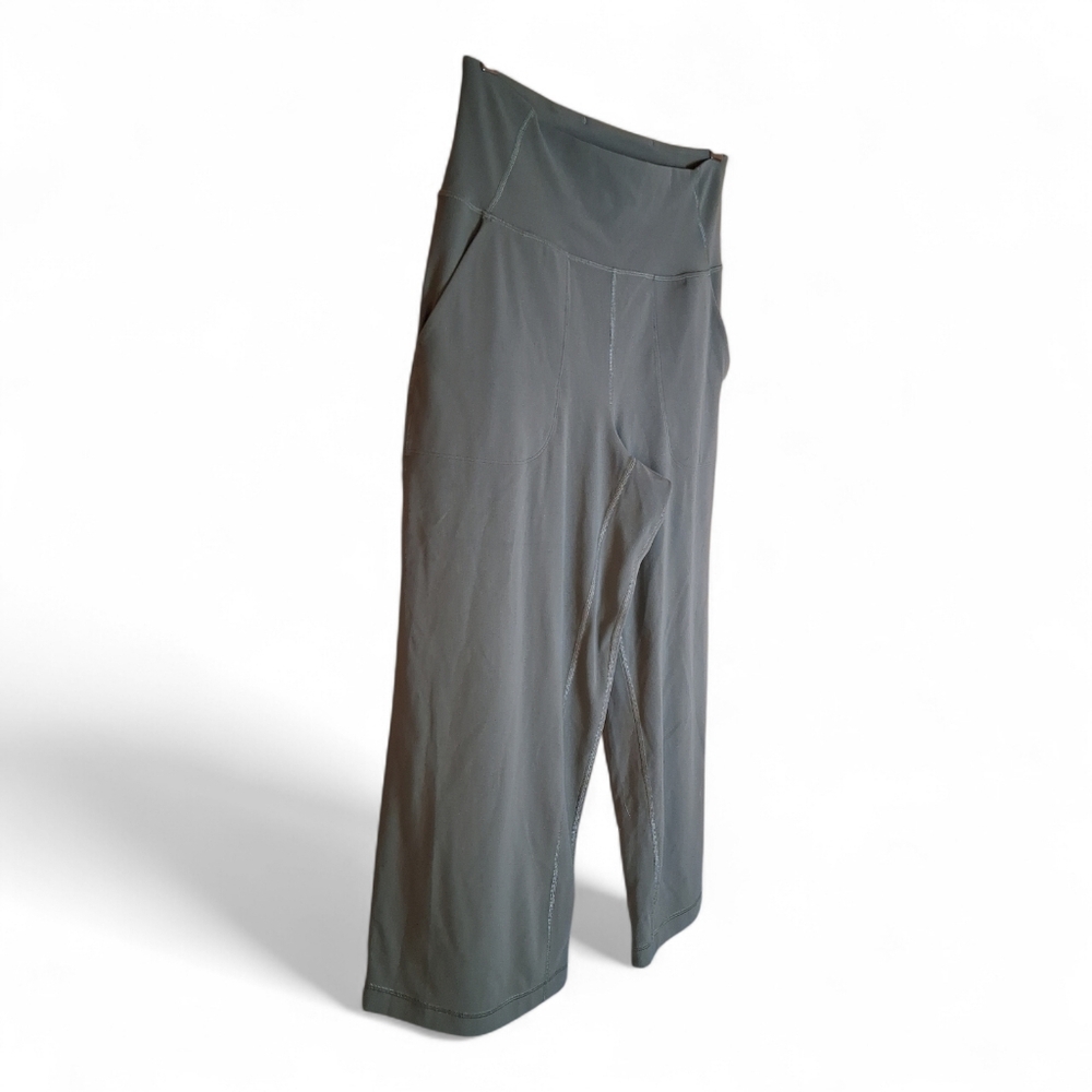 Lululemon Athletica Align Wide Leg Super-High-Rise Cropped *23" gray green - Picture 3 of 4